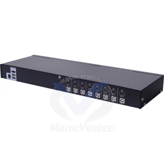 KVM SWITCH 8 PORTS HDMI 4K/ USB 2.0 -AVEC CÂBLES 066508