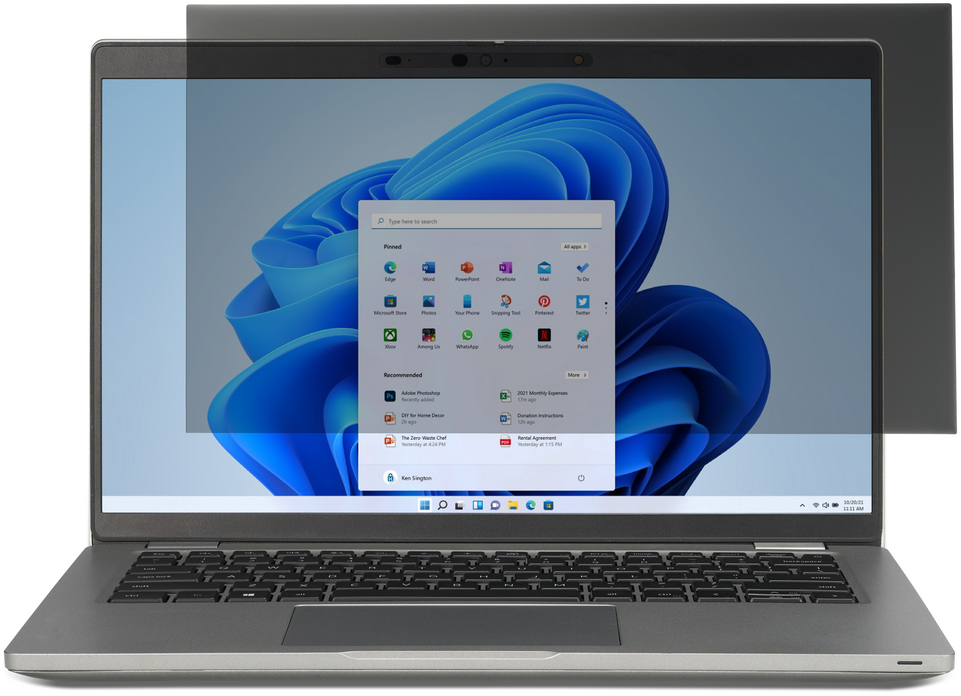 Kensington Filtre de confidentialité 2 directions amovible 39.6cm/15.6'' Wide 16:9 626469