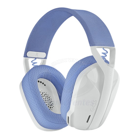 CASQUE GAMING G435 LIGHTSPEED Bluetooth Ultra-Light Blanc 981-001074