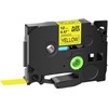 AZE-631 RUBAN AIMO E1000 PRO NOIR/JAUNE 12MM COMPATIBLE AVEC BROTHER AZE-631