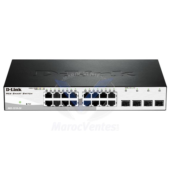 Smart switch 16 ports Gigabit cuivre + 4 ports Combo SFP DGS-1210-20