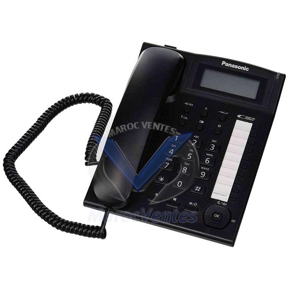 TELEPHONE FIXE FILAIRE PANASONIC KX-TS880MX AVEC IDENTIFICATION DE L