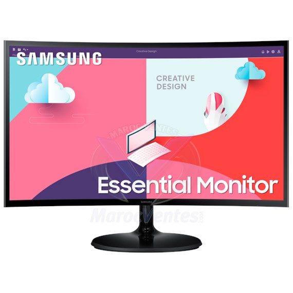 Moniteur Gamme S 27 pouces CUrved serie 3 1920*1080 75 Hz Tps 4ms 1 HDMI LS27C360EAMXZN