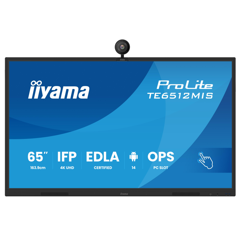 Ecran Interactif AVEC CAMERA INTEGRE 4K AUTOTRACKING TE6512MIS-B4AG