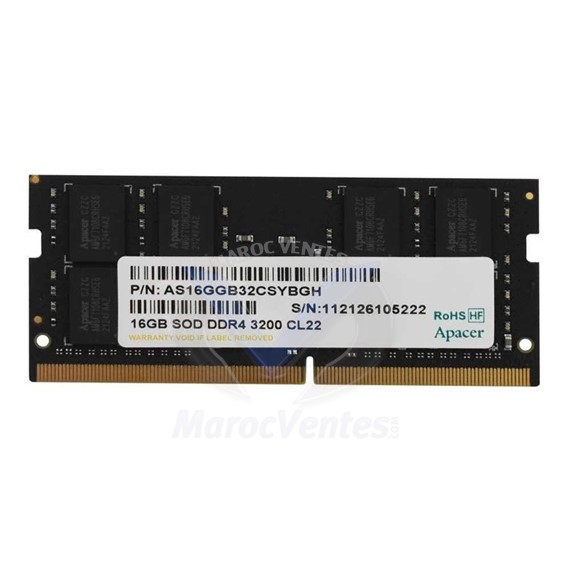 APACER 16 GB DDR4-3200-22 SODIMM 1024*8 AP-ES.16G21.GSH