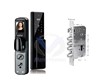 SERRURE DE PORTE INTELLIGENTE Wi-Fi AVEC ECRAN WIFI TUYA+EMPR.+NFC+CODE+CLES+LCD/DI-T07B NOIR D4103T7LCD
