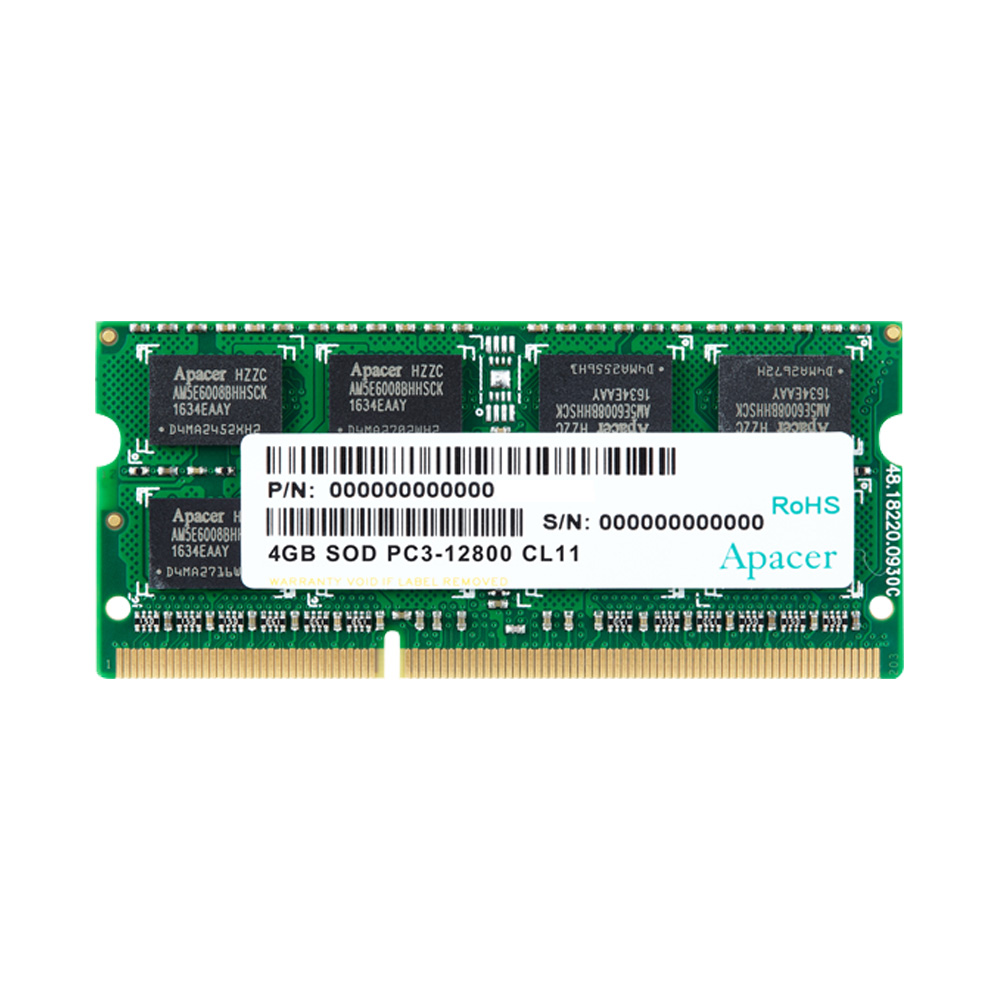 Barrette Mémoire 4GB DDR3-1333 SO-DIMM 204 broches AP-DS.04G2K.KAM
