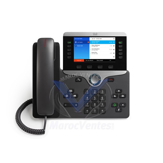 Téléphone 8841 VoIP 5 lignes PoE CP-8841-K9