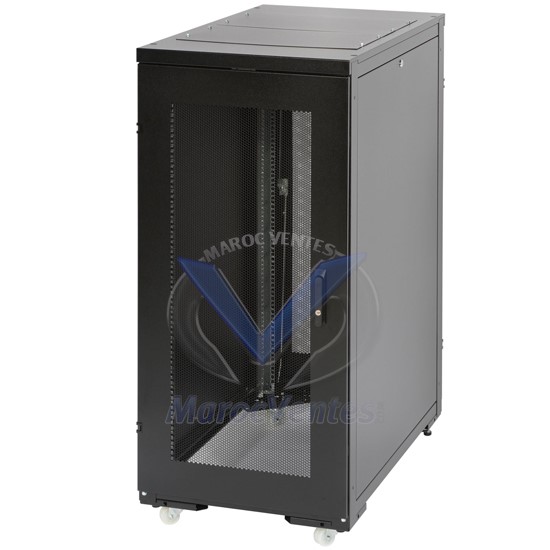 Rack 27U 600 x 1000 mm avec Portes Perforées REA27610SPBE