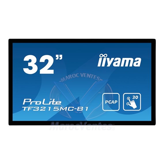 Écran LED ProLite tactile 32" Full HD VGA HDMI 24/7 TF3215MC-B1